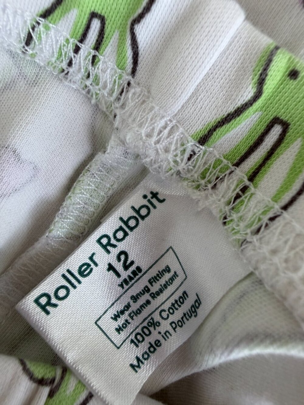 Girls Roller Rabbit Long Sleeve Rabbit Print Pajama Set - Picture 4 of 4
